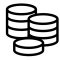 ICON gestapelte MĂŒnzen